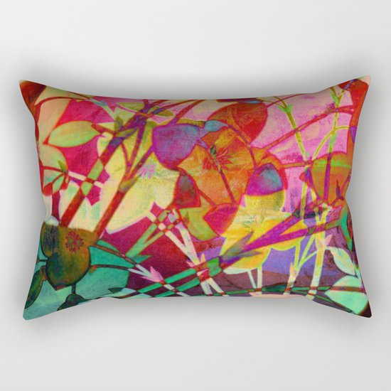 wild floral Rectangular Pillow