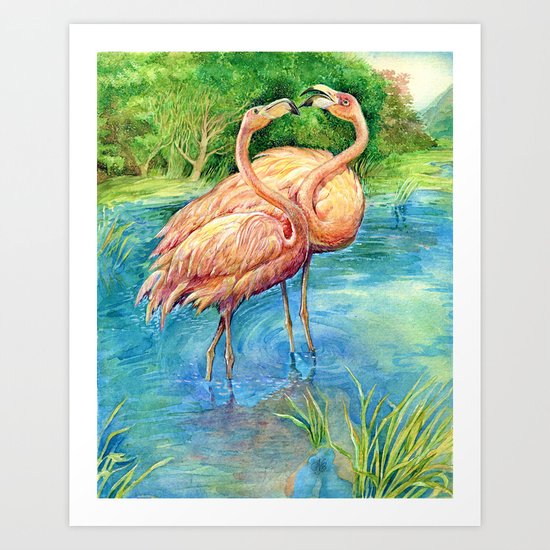 Flamingo Art Print