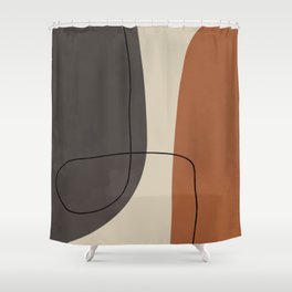 Modern Abstract Shapes #2 Shower Curtain