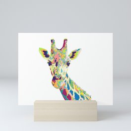 Colorful Giraffe Mini Art Print