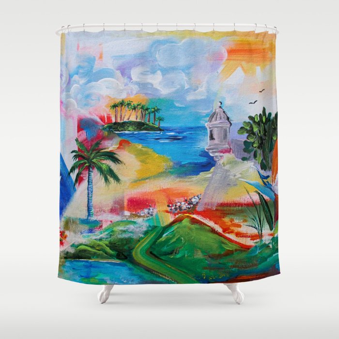 Dreaming of Puerto Rico 060222 Shower Curtain