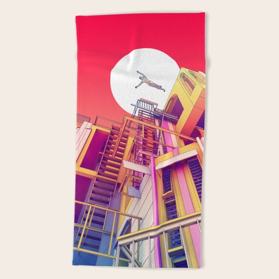 Icarus Beach Towel