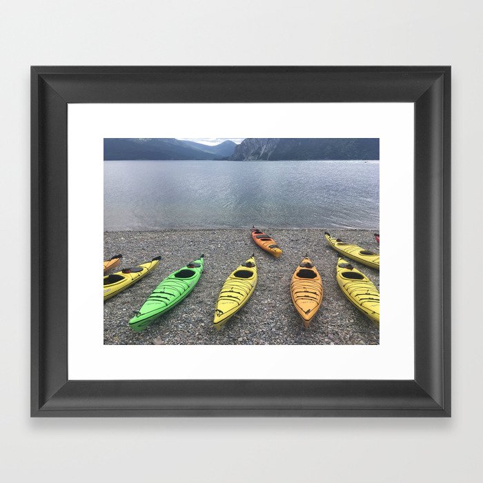 Kayaks Framed Art Print