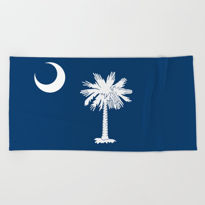 South Carolina Flag Beach Towel