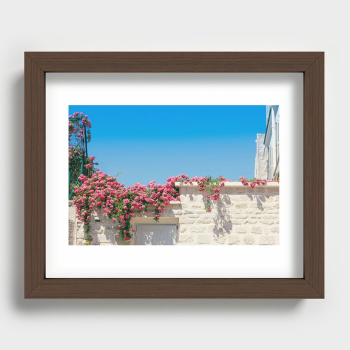 Roses in Paris Recessed Framed Print