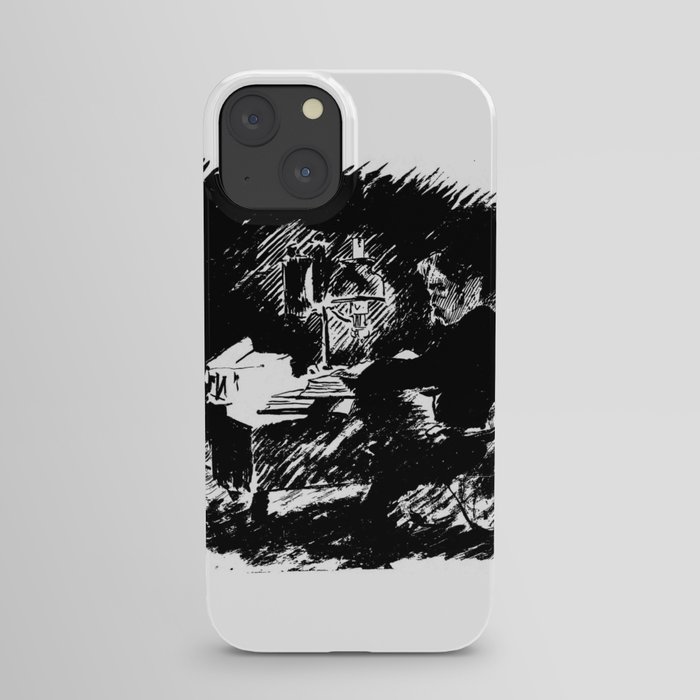 Edouard Manet - The raven by Poe 5 iPhone Case