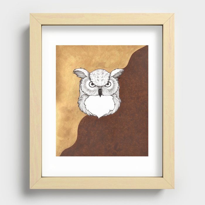 Owl Recessed Framed Print