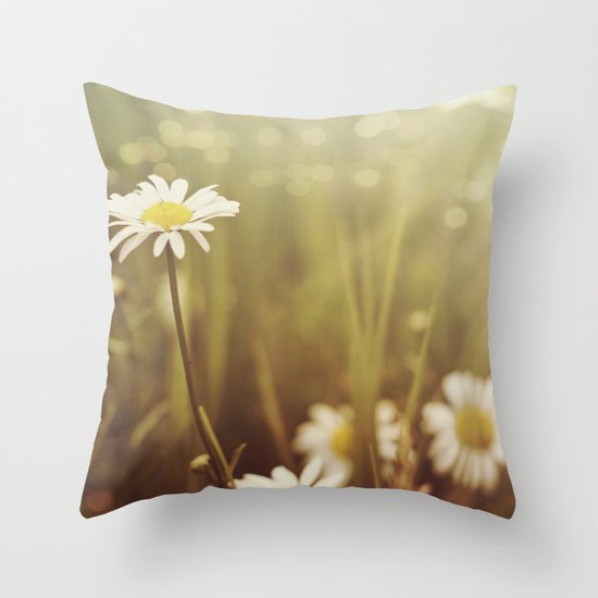 A Daisy Day Throw Pillow