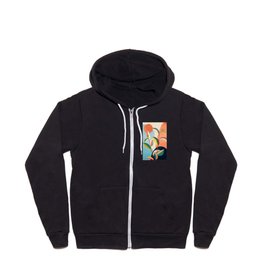 Colorful Branching Out 17 Zip Hoodie
