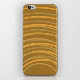Golden Imperfect Rainbow Arch Lines iPhone Skin
