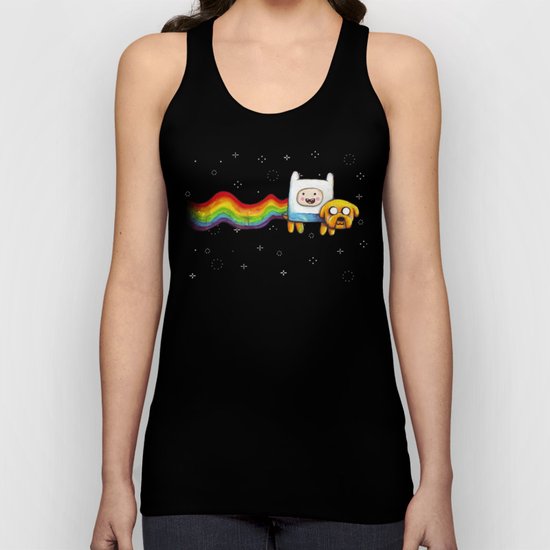 Nyan Time with Jake and Finn Unisex Tank Top