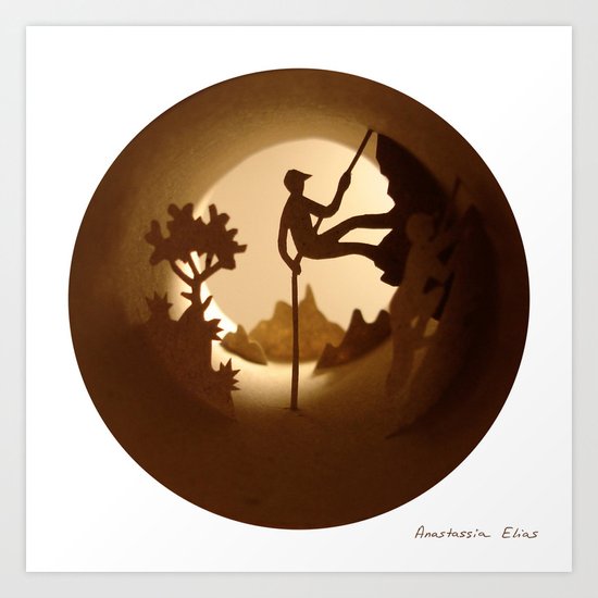 Climbing (Escalade) Art Print