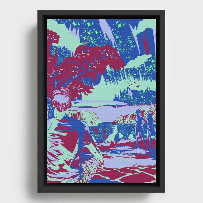 Aurora Borealis Framed Canvas