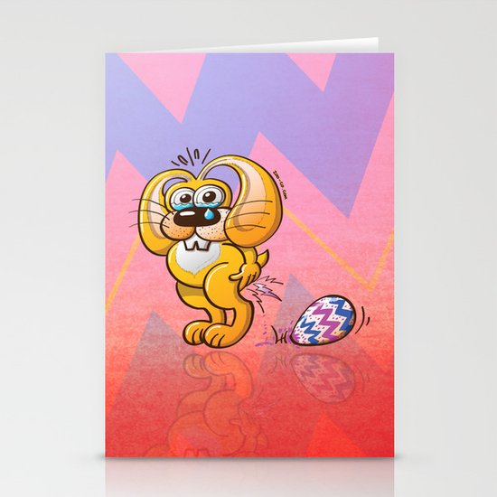 Painful Easter Bunny Job Stationery Cards