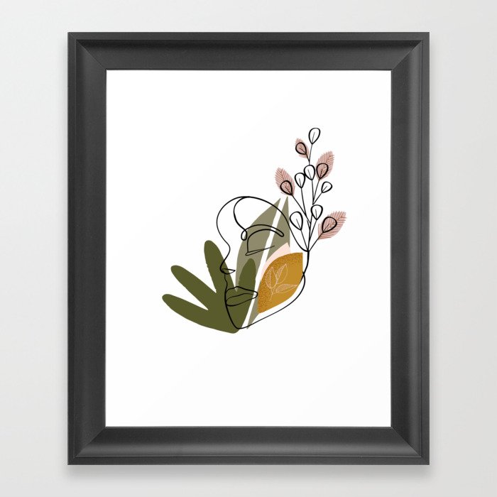 Lady plant Framed Art Print
