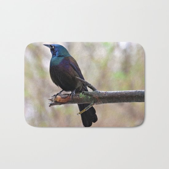 Yonder (Common Grackle) Bath Mat