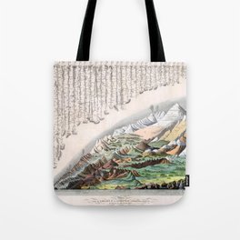 Rivers and Mountains of the World (1829) Tote Bag