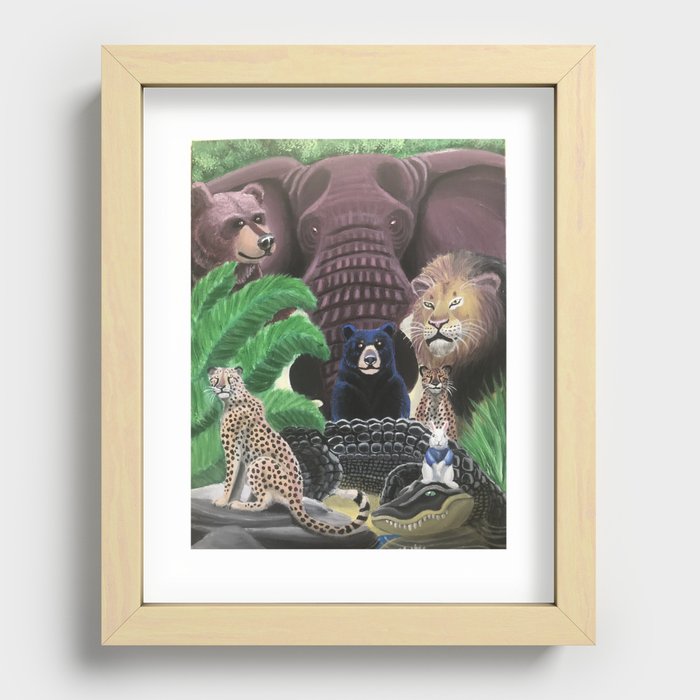 On the Wild Side Recessed Framed Print