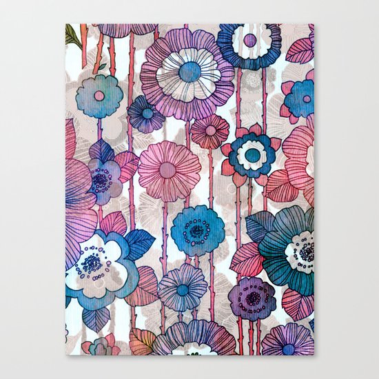Hanging Flower Garland Canvas Print