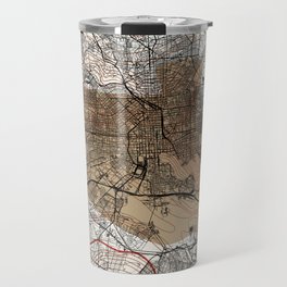 USA, Baltimore City Map Collage Travel Mug