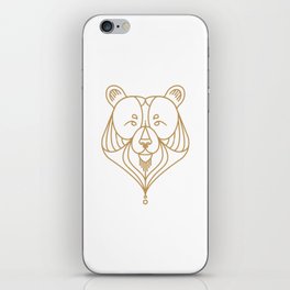 Gold Bear Two iPhone Skin