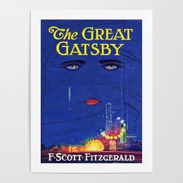 The Great Gatsby Original Book Cover Art Poster