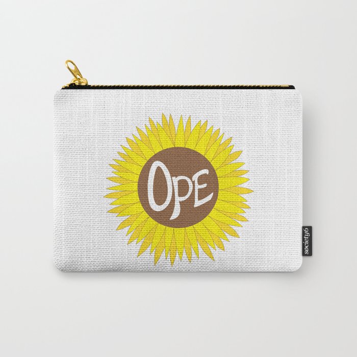 Hand Drawn Ope Sunflower Midwest Carry-All Pouch