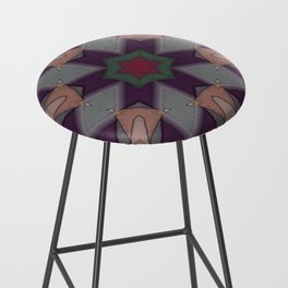 Stained window background Bar Stool