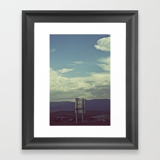 Nothing to Say Framed Art Print