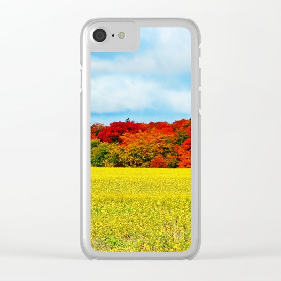 Fall Foliage Overload Clear iPhone Case