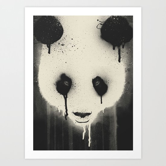 PANDA STARE Art Print