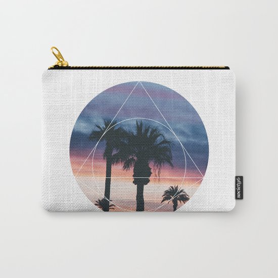 Sunset Palms - Geometric Photography Carry-All Pouch