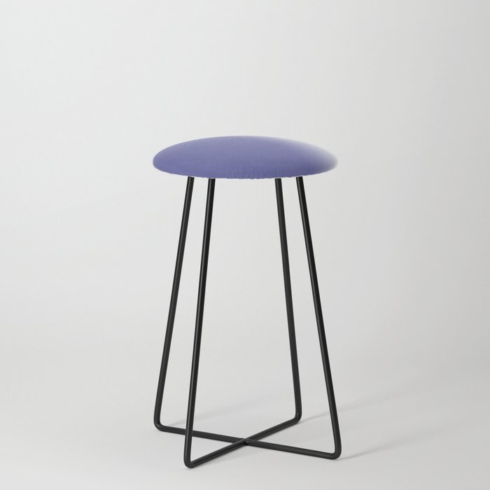 Soft Periwinkle Blue And White Color Gradient Background-Ombre Abstract Counter Stool