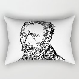 Van Gogh White Rectangular Pillow