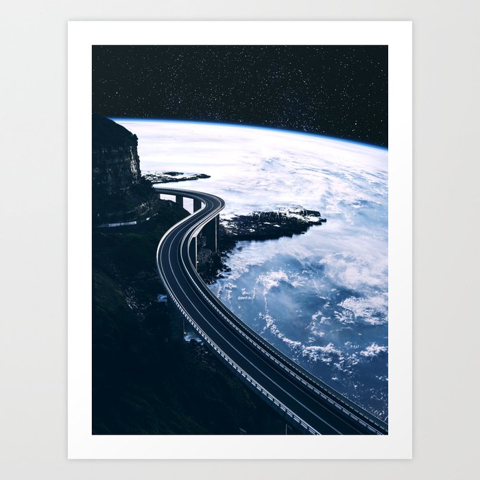 Road on Earth Art Print