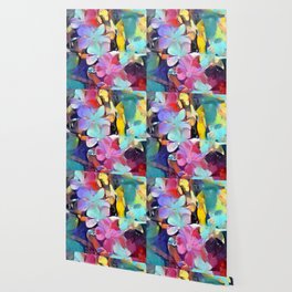 Colourful kerbside floqwers Wallpaper