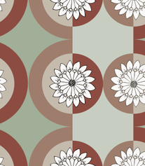 Blooming Circles in Earthy Colors
