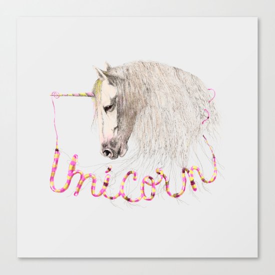 Pink Unicorn Canvas Print
