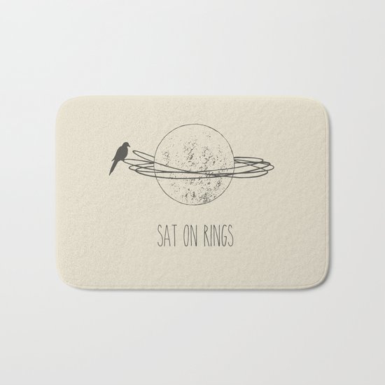 Sat On Rings Bath Mat