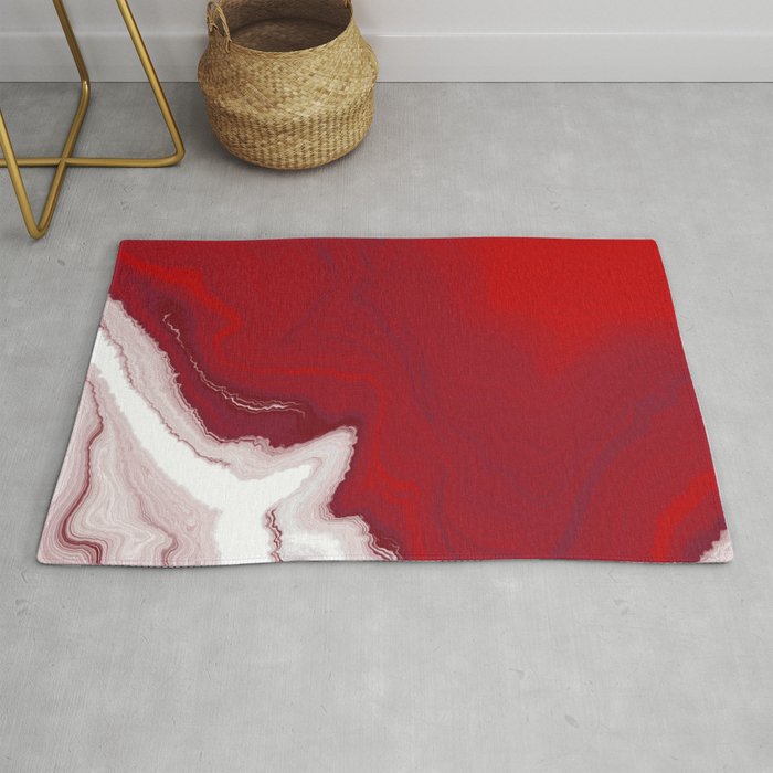 Red Jasper acrylic pouring Rug