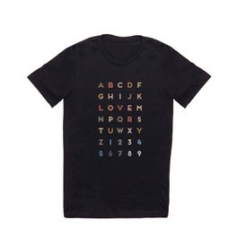 Letter Love - Color T-shirt | Graphic Design, Love, Typography 