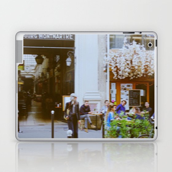 Unfocused Paris Nº2: Covered Passage and Cafe in Montmartre | Soft Focus Photography Laptop & iPad Skin