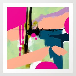 abstract color play Art Print