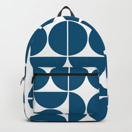 Mid Century Modern Geometric 04 Blue Backpack