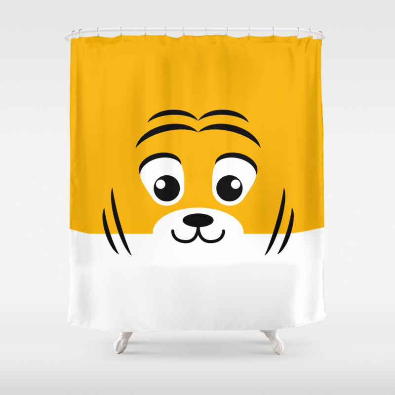 Baby Tiger Kids Puppies Shower Curtain By Albertobravo Society6