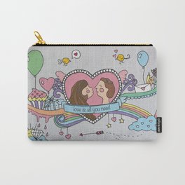 Valentine's Doodle Carry-All Pouch