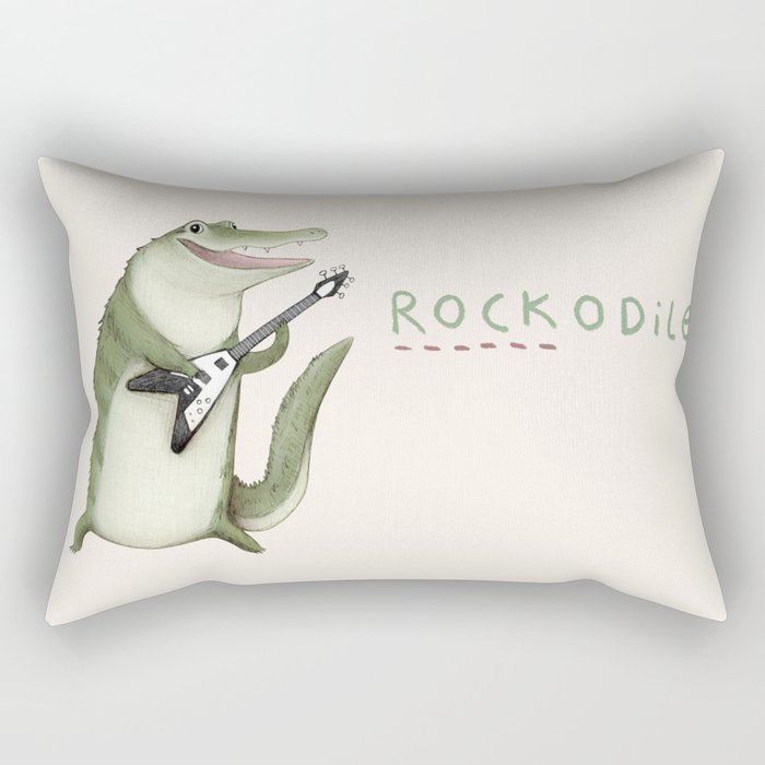 Rockodile Rectangular Pillow