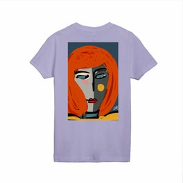 Mysterious Girl Portrait Stefania Style Art Kids T Shirt