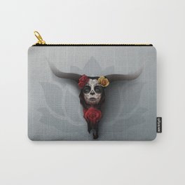 Skull and Roses: Day of the Dead Carry-All Pouch