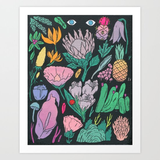 Some Plants Art Print